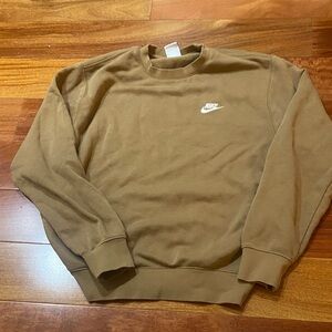 Nike Men's Brown Crewneck Sweatshirt